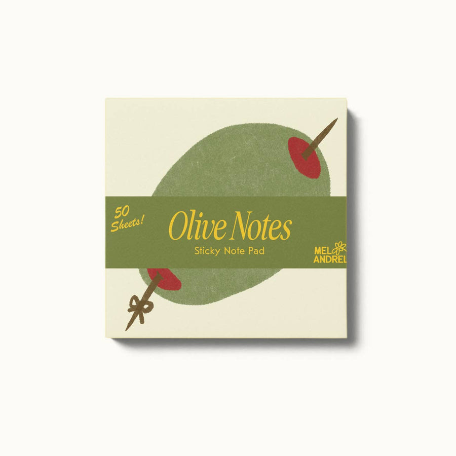 Olive Sticky Post It Notes