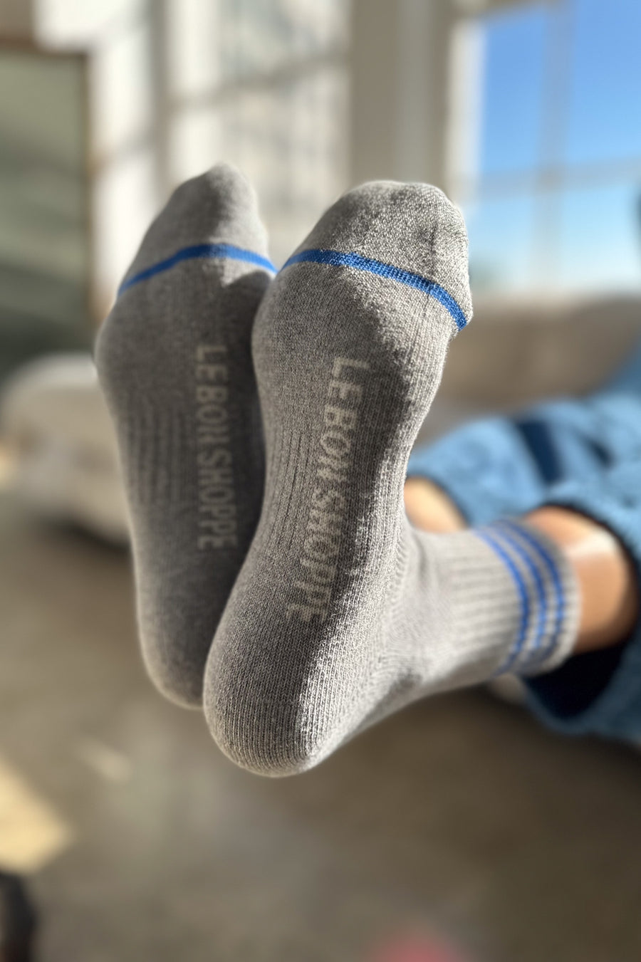 Girlfriend Socks in Grey