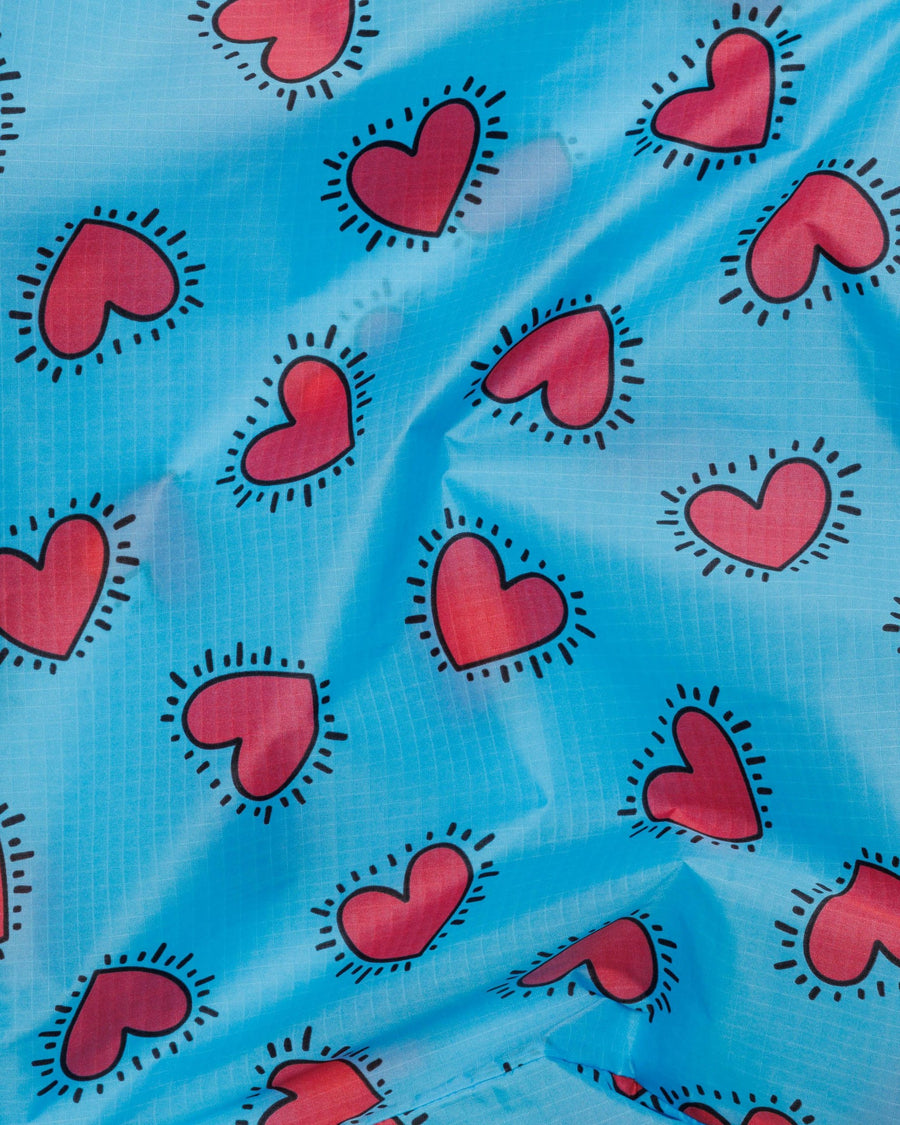 Standard Baggu Reusable Bag in Keith Haring Hearts
