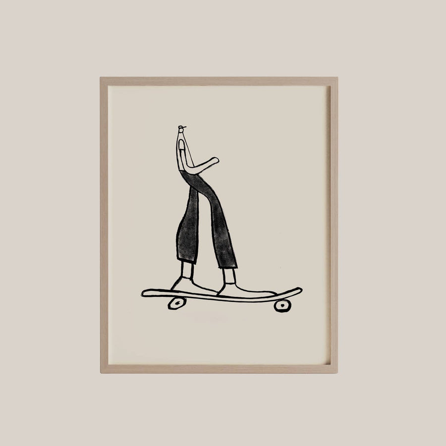 the Skater Art Print