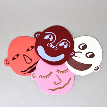 I'm All Ears Coasters Set of 4 in Red