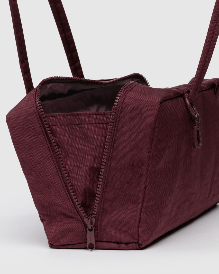 Nylon Bowler Bag in Mahogany
