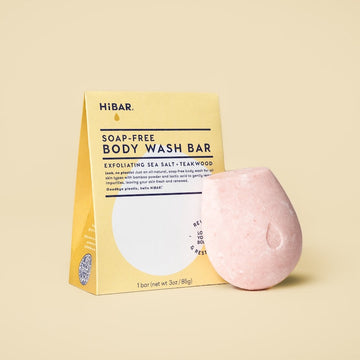 Exfoliate Sea Salt + Teakwood Soap-Free Body Wash Bar