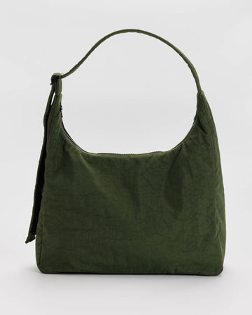 Nylon Shoulder Bag in Bay Laurel