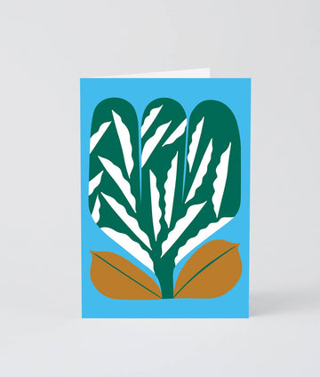 'green Flower' Art Card