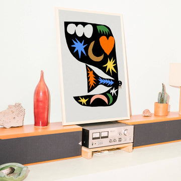 Shapes Bird Art Print