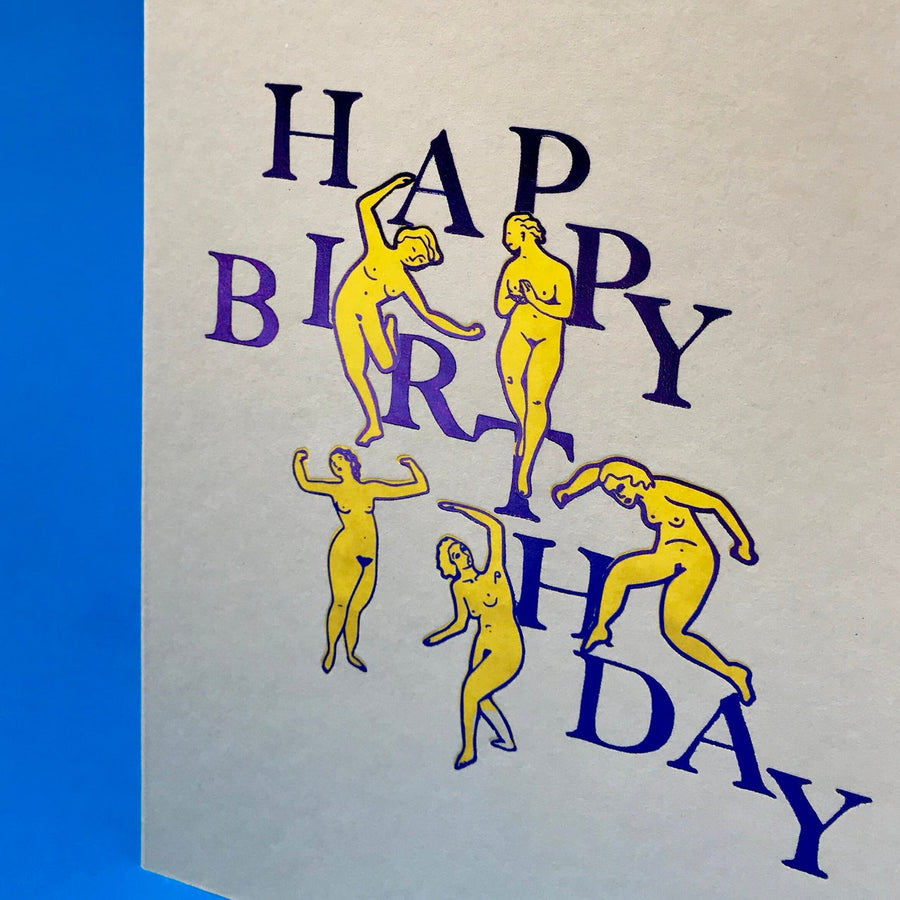 Dancing Women Happy Birthday Card