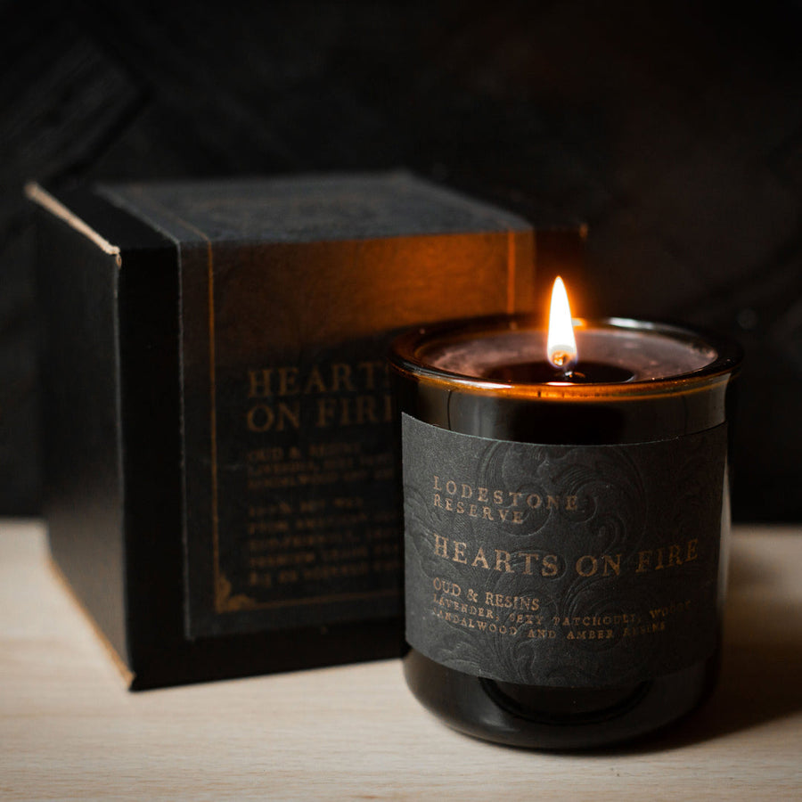 Hearts on Fire Candle