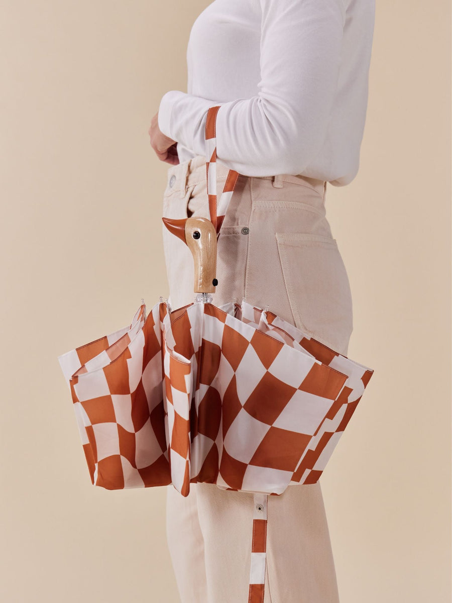 Peanut Butter Checkers Eco-Friendly Umbrella