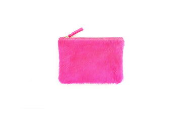 PINK COWHIDE POUCH