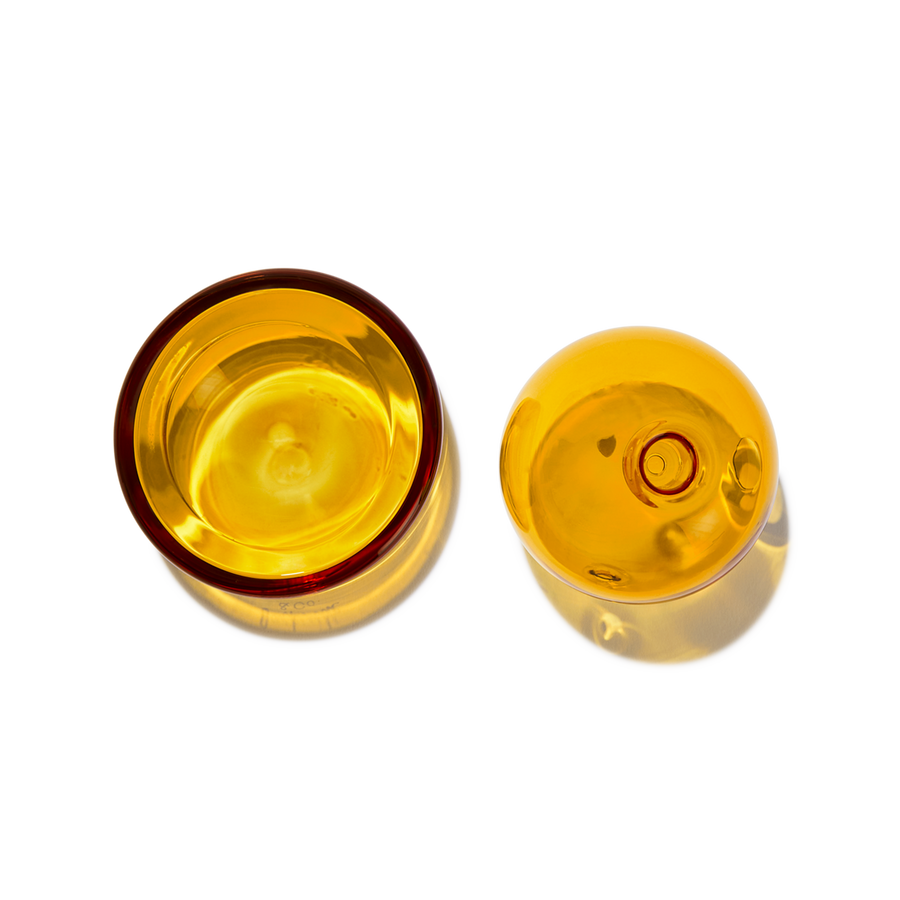 Crystal Ball Pipe in Powerful Yellow