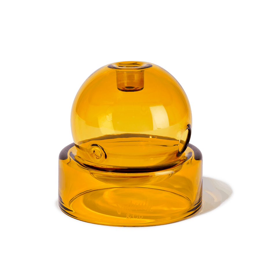 Crystal Ball Pipe in Powerful Yellow