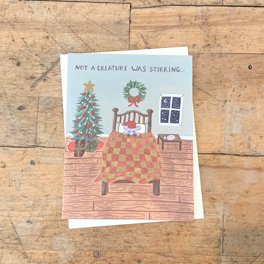 Not a Creature Was Stirring Card