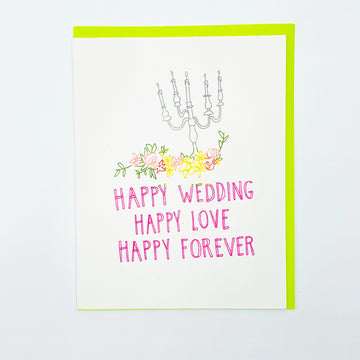 Happy Wedding Happy Forever Card