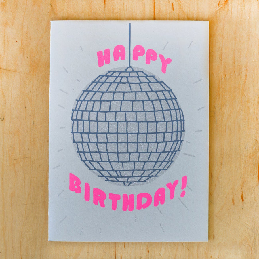 Disco Birthday Card