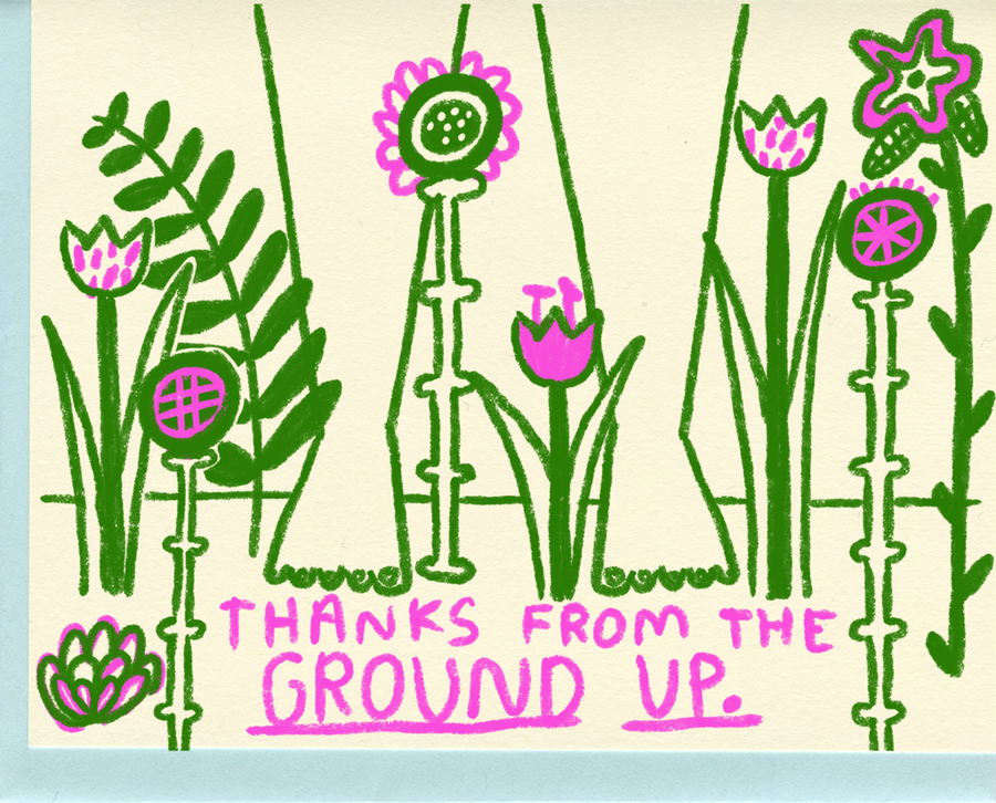 Thanks from the Ground Up Card