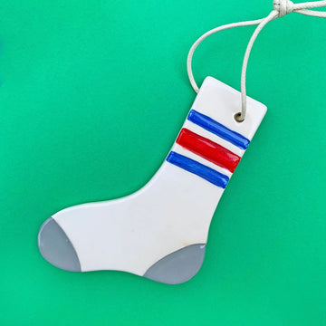 Sock Ceramic Ornament