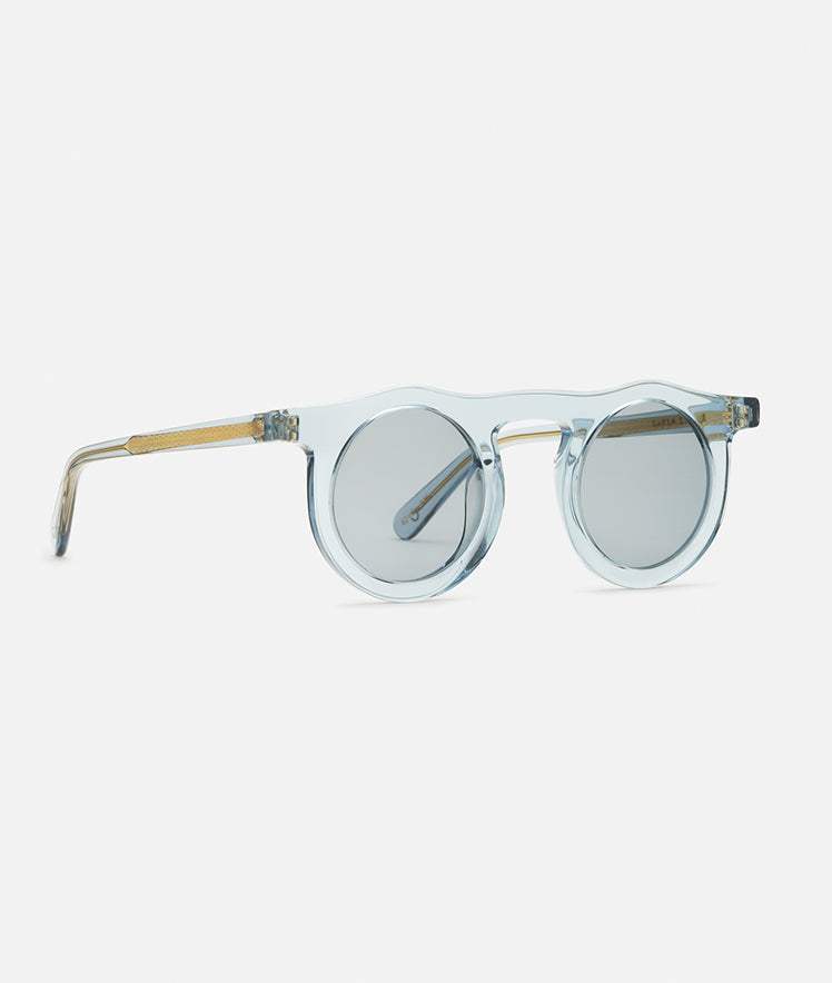LIND PHASE BLUE / CLEAR-BLUE SUNGLASSES WITH BLUE-TINTED LENS