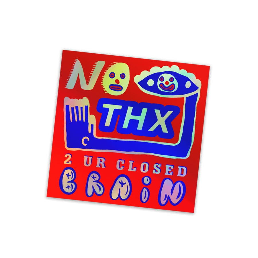 NO THX Hologram Sticker