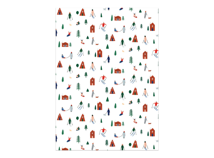 Snow Day Wrapping Paper