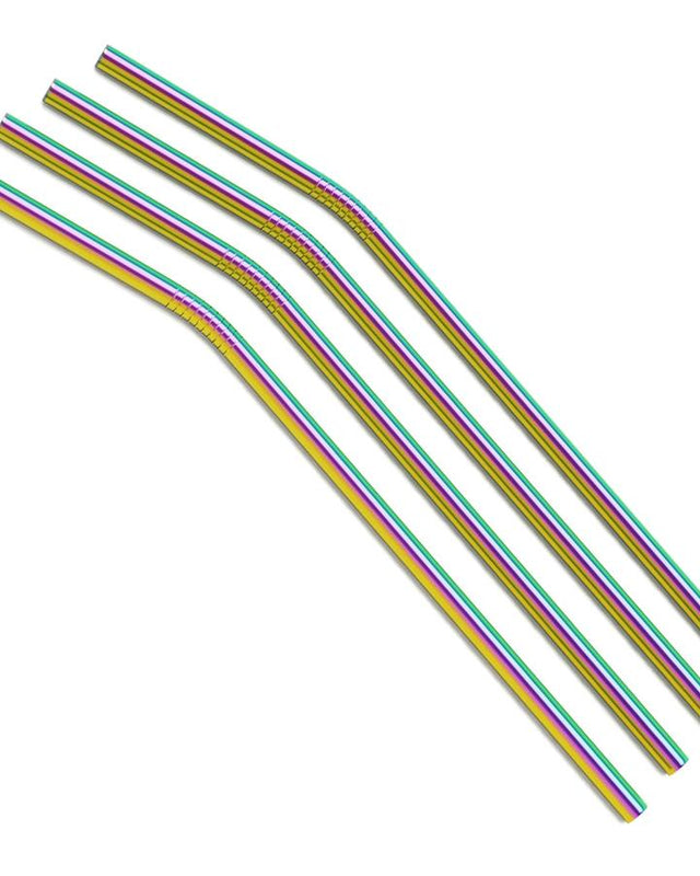 Curved Metal Straws (Multiple Colors!)