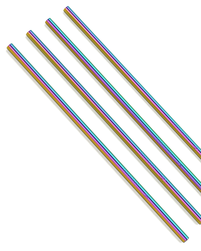 Straight Metal Straws (Multiple Colors!)